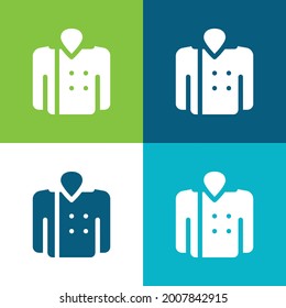 Blazer Flat four color minimal icon set