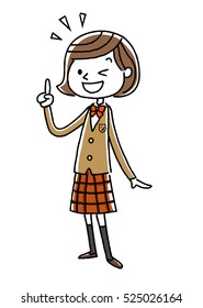 Blazer girls student