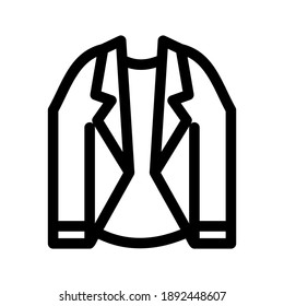 blazer icon or logo isolated sign symbol vector illustration - high quality black style vector icons
