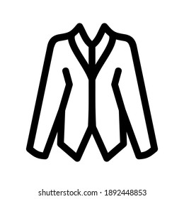 blazer icon or logo isolated sign symbol vector illustration - high quality black style vector icons
