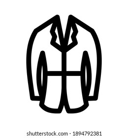 blazer icon or logo isolated sign symbol vector illustration - high quality black style vector icons
