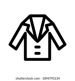 Blazer-Symbol oder Logo einzeln auf Zeichen, Vektorgrafik - hochwertige Vektorsymbole in schwarzem Stil
