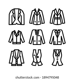 blazer icon or logo isolated sign symbol vector illustration - Collection of high quality black style vector icons
