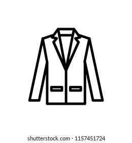 Blazer Icon Outline Vector