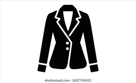 Blazer Icon Vector Illustration for Fashion or Clothing Design	
