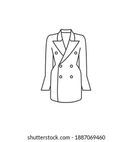 Icono de línea de foco aislado en fondo blanco. Ilustración del vector