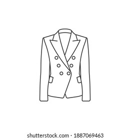 Icono de línea de foco aislado en fondo blanco. Ilustración del vector
