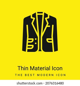 Blazer minimal bright yellow material icon