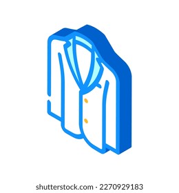 blazer outerwear male isometric icon vector. blazer outerwear male sign. isolated symbol illustration