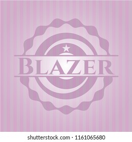 Blazer pink emblem. Retro