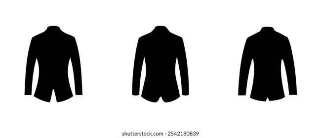 Blazer Silhouette Set Diseño de Vector