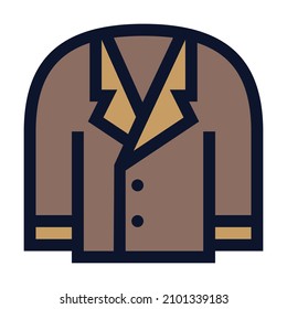 Blazer. Icono de color del vector simple.