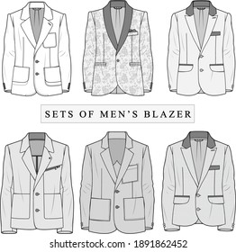 Blazer Blazer Sketch Coat Sketch Garment Stock Vector (Royalty Free ...