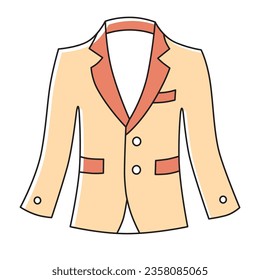 Blazer- oder Anzugjacke einzeln auf Vektorgrafik