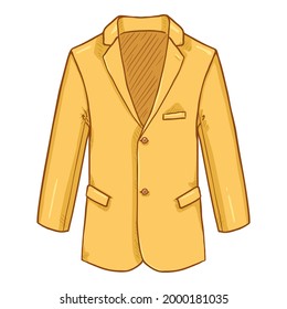 Blazer. Anzug Jacket Vektorgrafik Illustration.