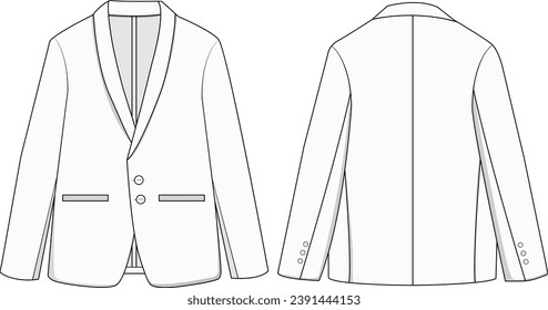  blazer Vector línea de arte contorno de la colección de blazer con pinzas de pecho para gráficos de tamaño diseño de simulación de ilustración de blazador
