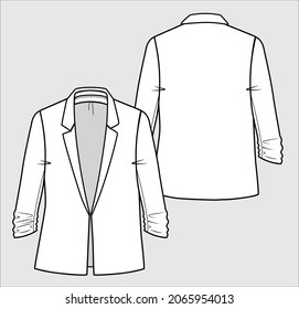 BLAZER FOR WOMEN IN EDITORAIL VECTOR FILE