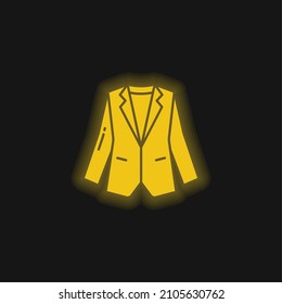 Blazer yellow glowing neon icon