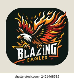 Blazing Eagles Logo design from Proanto Design