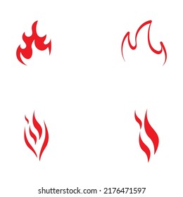 blazing fire, embers, fireball logo and symbol vector image. with illustration editing.