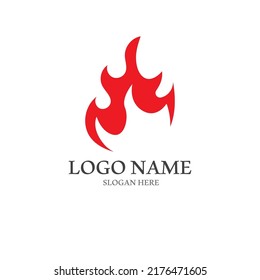 blazing fire, embers, fireball logo and symbol vector image. with illustration editing.