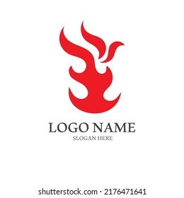 blazing fire, embers, fireball logo and symbol vector image. with illustration editing.