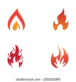 Blazing Fire, Embers, Fireball Logo And Symbol Vector Image. With Illustration Editing.