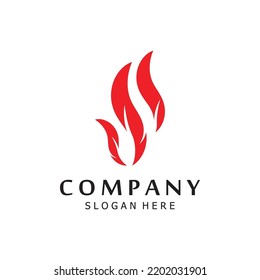 Blazing Fire, Embers, Fireball Logo And Symbol Vector Image. With Illustration Editing.