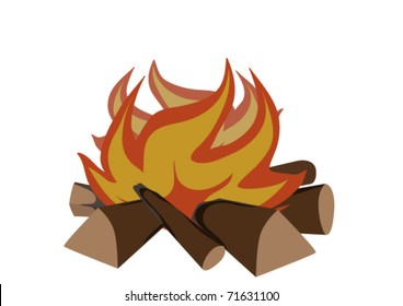 2,947 Cartoon log fire Images, Stock Photos & Vectors | Shutterstock