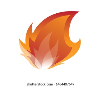 Blazing Fire Sign or Symbol