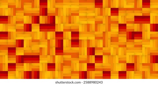 Blazing Hues in a Pixelated Inferno