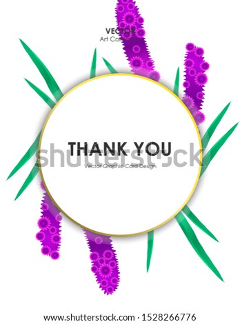 Blazing star flower Card, Vector illustration design element