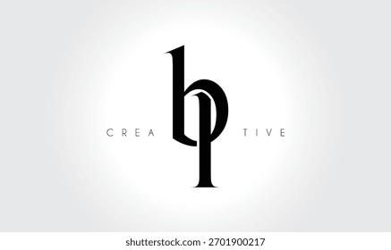 BLbl Elegant Serif Monogram Logo - Luxuriöses typografisches Kleinbuchstaben-Zeichen für modernes Branding