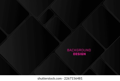 Blcak and glow storke abstract minimal modern Background. Wave gradient design style. Concept future and light. Vector Illustrate. Banner and template web design.