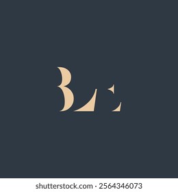 BLE abstract letter logo design. This logo is designed by three abstract letters.