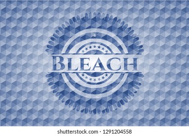 Bleach blue polygonal emblem.