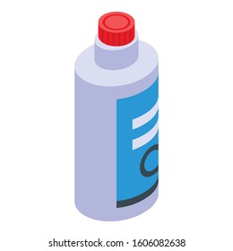 Bleach bottle icon. Isometric of bleach bottle vector icon for web design isolated on white background