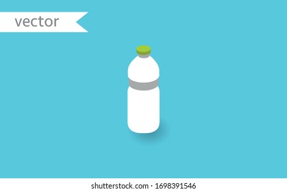 Bleach bottle icon. Isometric of bleach bottle vector icon for web design isolated on background