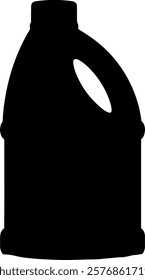 Bleach bottle silhouette vector icon sign symbol illustration design.