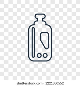 Bleach cleanin concept vector linear icon isolated on transparent background, Bleach cleanin concept transparency concept in outline style
