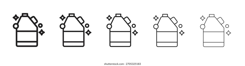 Desenho de ícone de limpeza de branqueamento, logotipo, aplicativo, IU. Ilustração vetorial, EPS