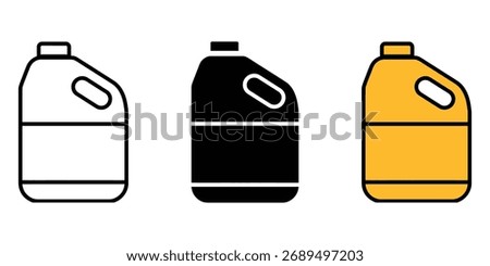 Bleach cleaning icon vector. chemical, cleaner container symbol. vector illustration.