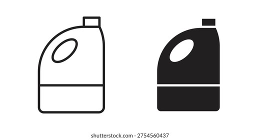 Bleach cleaning icons for templates, web design and infographics