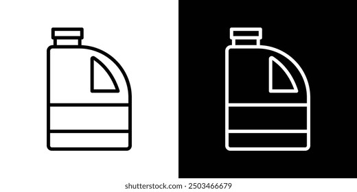 Bleach cleaning thin line vector icon set.