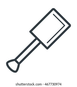 Bleach Cream Spatula Vector Icon