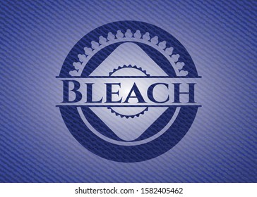 Bleach with denim texture. Vector Illustration. Detailed.