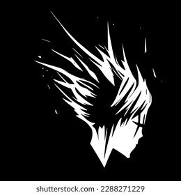Bleach Effect - Black and White Isolated Icon - Vector illustration
