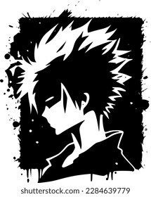 Bleach Effect | Black and White Vector illustration