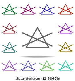 bleach icon. Elements of laundry in multi color style icons. Simple icon for websites, web design, mobile app, info graphics
