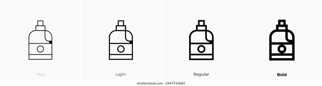 bleach icon. Thin, Light Regular And Bold style design isolated on white background